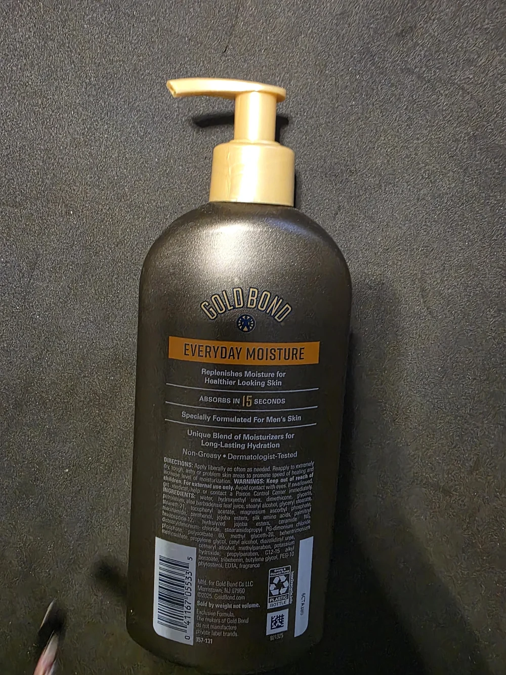 Men’s Essentials Everyday Moisture Daily Body & Hand Lotion - Gray/Gold